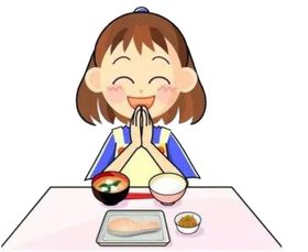 文明就餐小姑娘