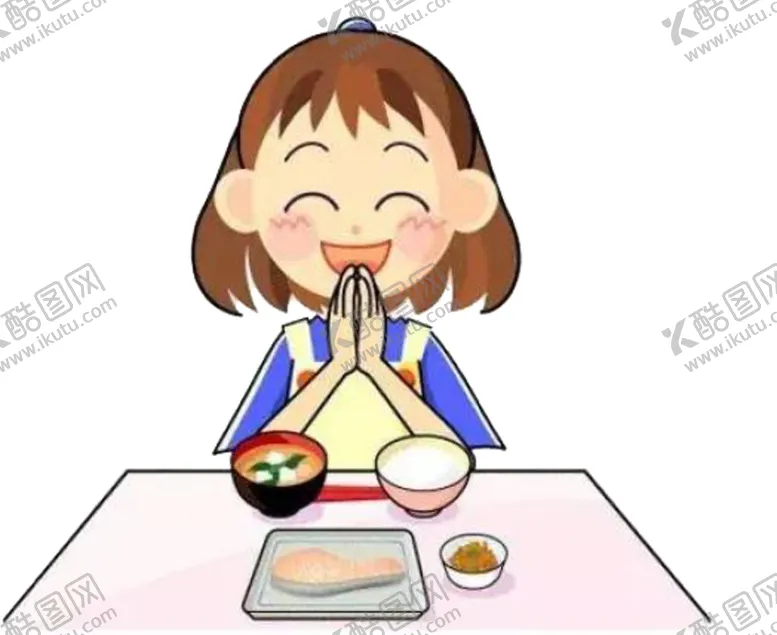 编号：25018005060255071834【酷图网】源文件下载-文明就餐小姑娘