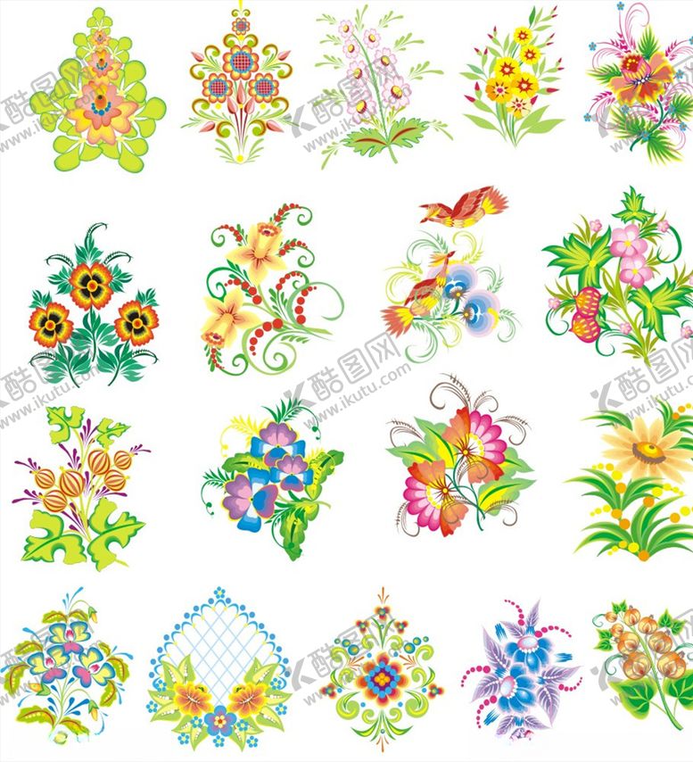 编号：17506209280046482469【酷图网】源文件下载-时尚花朵花纹