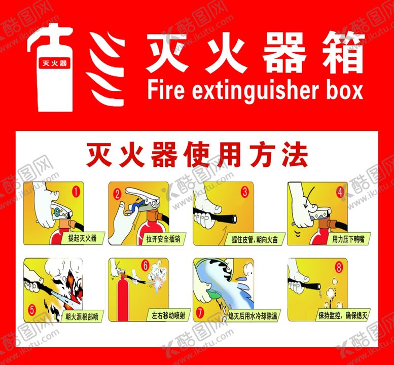 编号：22248209280039132351【酷图网】源文件下载-灭火器使用方法