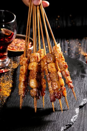 五花肉烤串