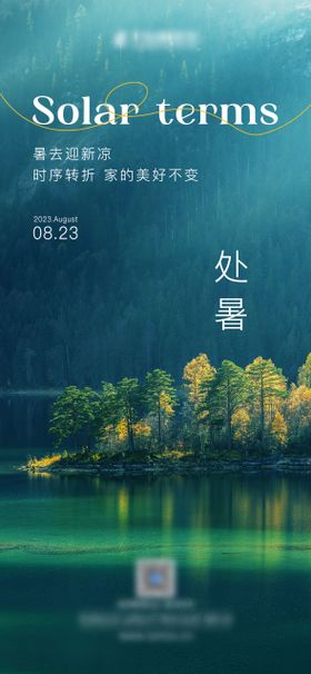 立夏夏至处暑节气海报