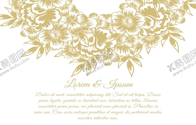 编号：95050510300905193253【酷图网】源文件下载-金色婚礼背景