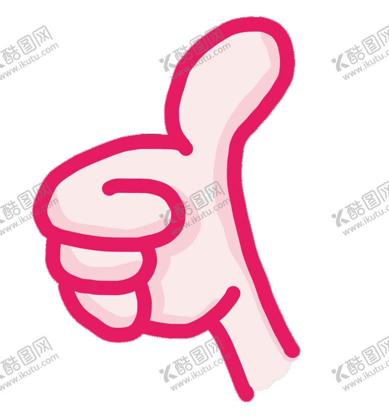 编号：91023609131343484352【酷图网】源文件下载-大拇指卡通棒棒的