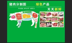 猪肉分割图