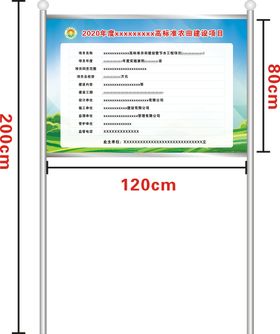 高标准农田宣传栏