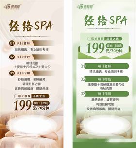 SPA养生美容海报