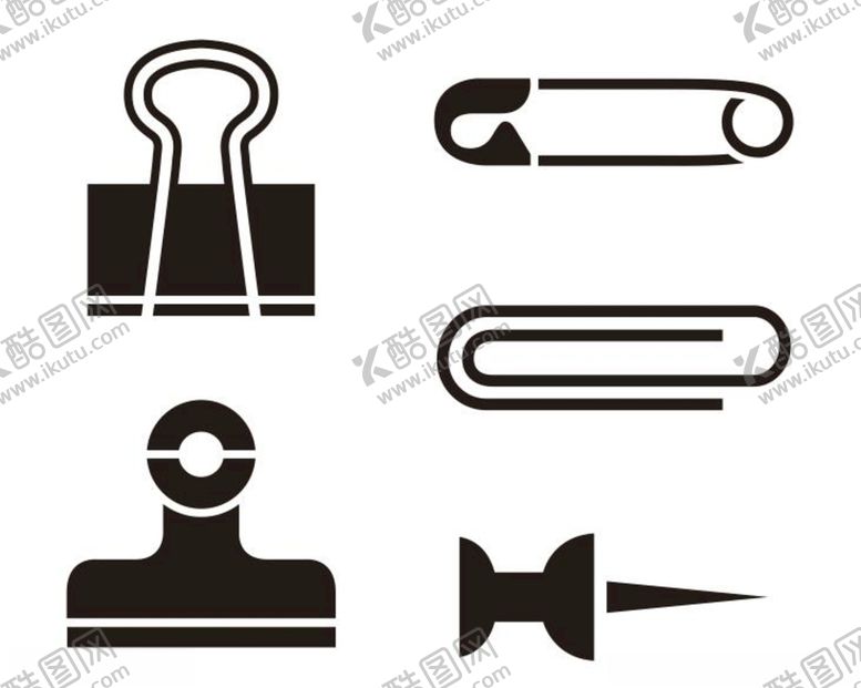 编号：24923209292214244164【酷图网】源文件下载-矢量夹子别针