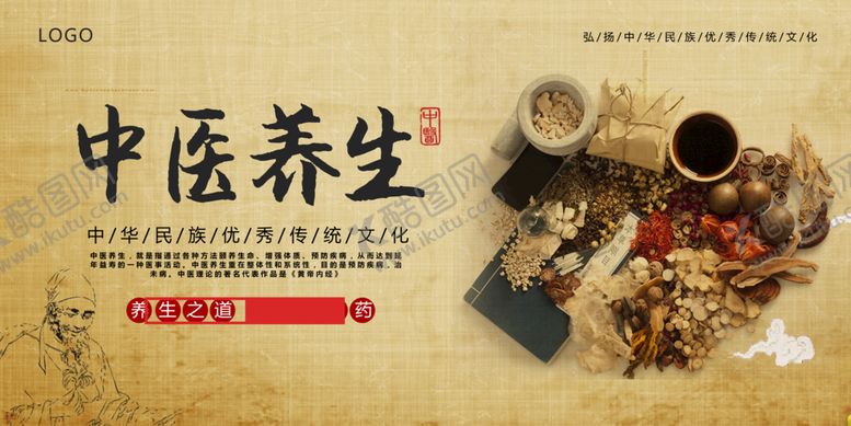 编号：85307909281050560915【酷图网】源文件下载-中医养生国风中医中药展板