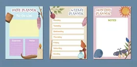 清新风格手账模板设计