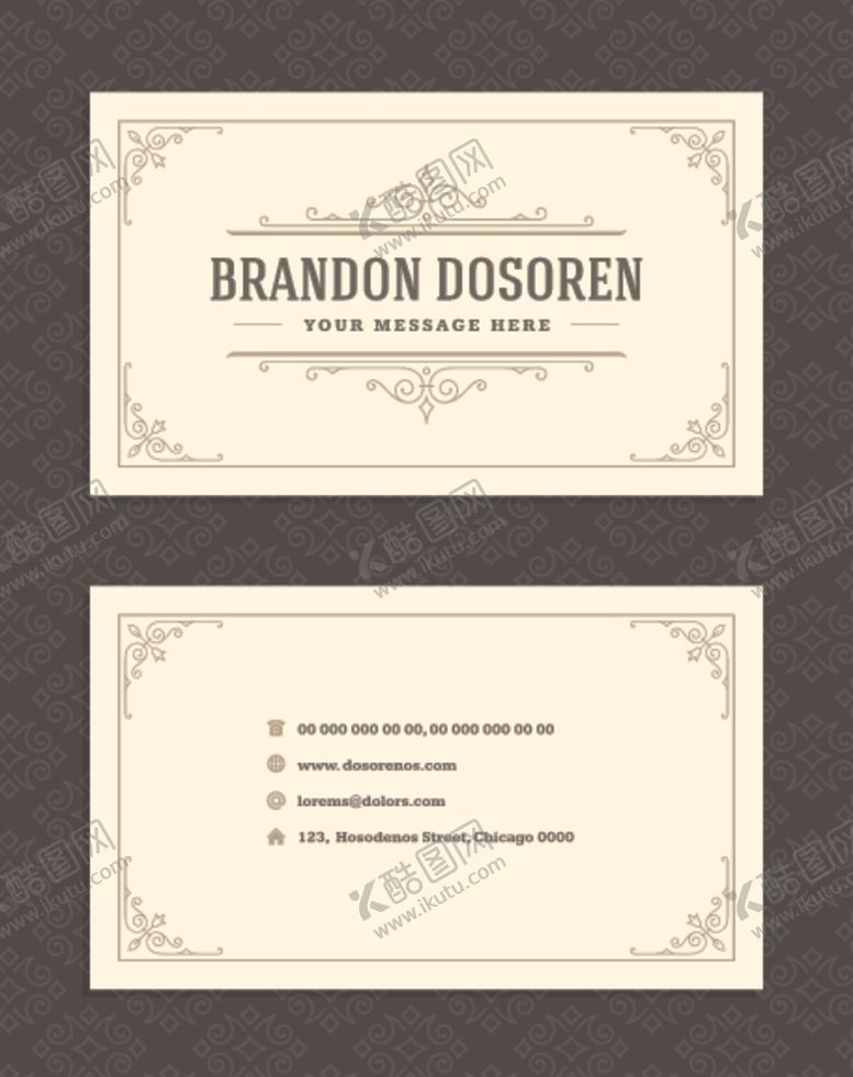 编号：54661204250154531521【酷图网】源文件下载-地产名片