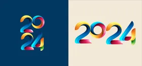 2024年创意数字龙艺术字