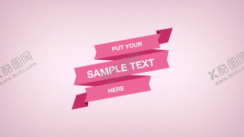 编号：78690009190812117925【酷图网】源文件下载-标题折页彩带