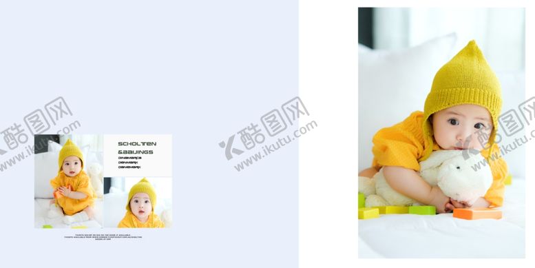 编号：91271810091411339441【酷图网】源文件下载-简约日系风格儿童生日相册模板