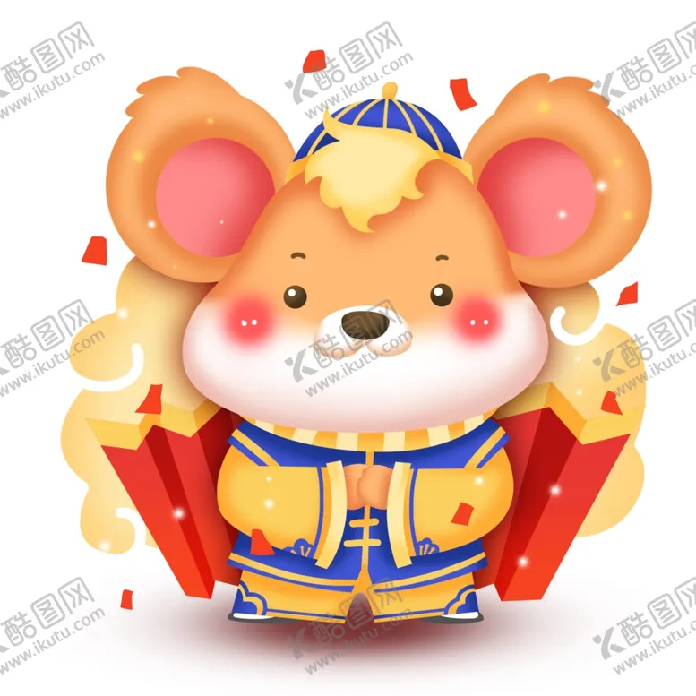 编号：83550207081740343432【酷图网】源文件下载-2020鼠年红色喜庆卡通