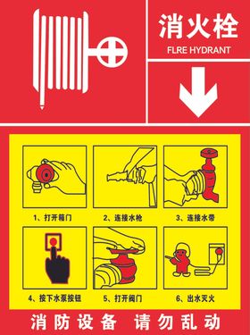 消火栓警示标贴标牌生产