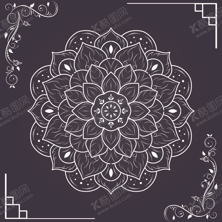 编号：36366609292241125417【酷图网】源文件下载-曼陀罗图案