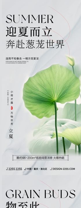 立夏小满节气海报