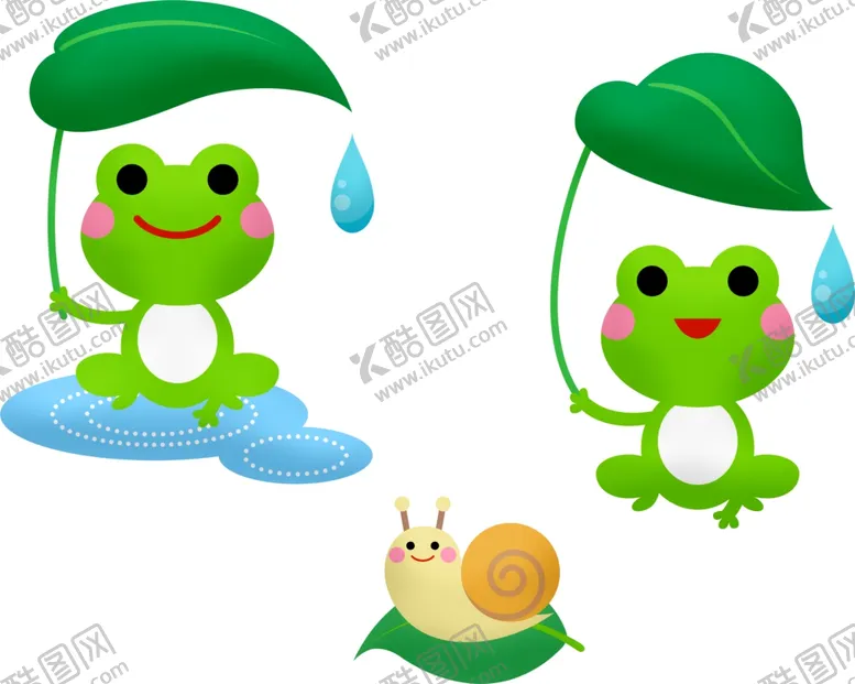 编号：35361706260101252654【酷图网】源文件下载-卡通蜗牛青蛙插图