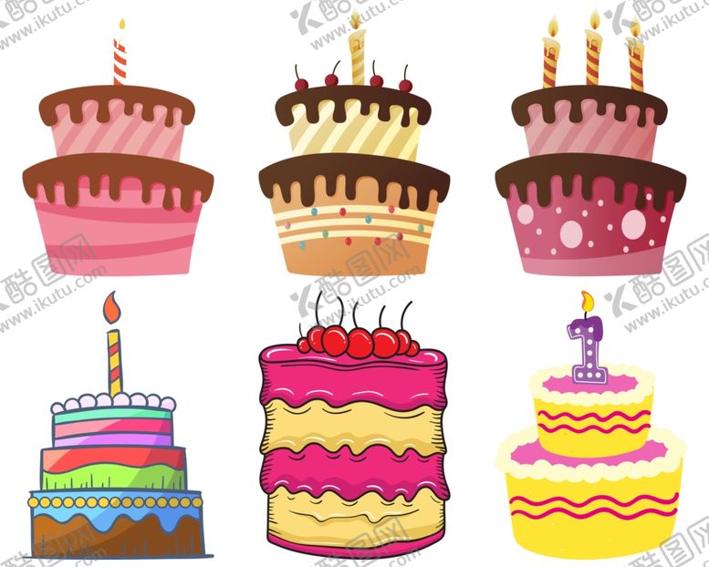 编号：63195110292345237731【酷图网】源文件下载-生日蛋糕