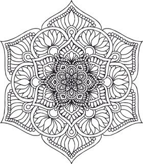 曼陀罗花纹
