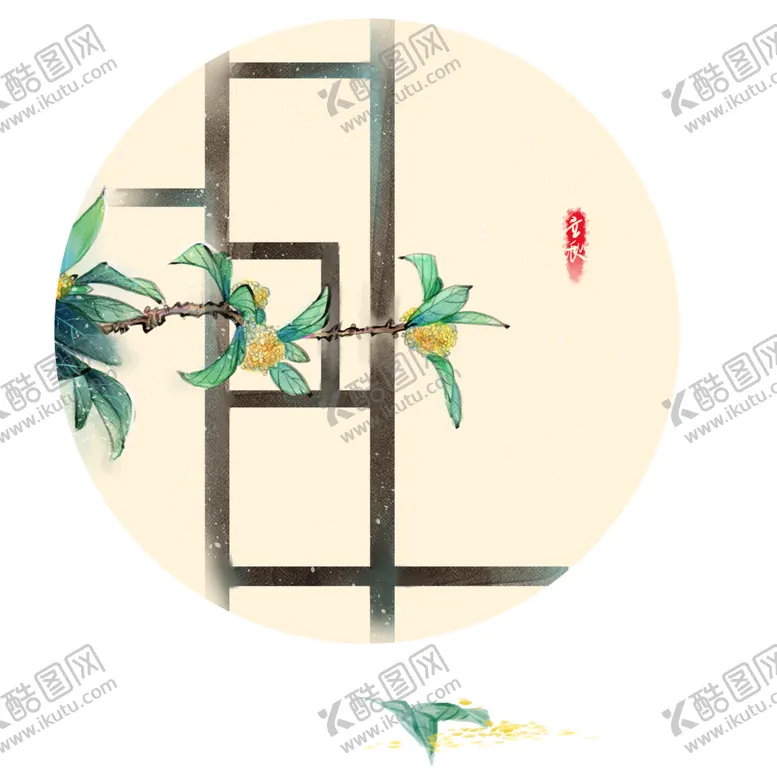 编号：85299302070414572590【酷图网】源文件下载-手绘桂花png免抠素材