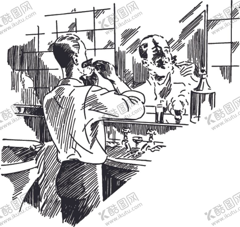 编号：45312607030146048668【酷图网】源文件下载-手绘理发用具
