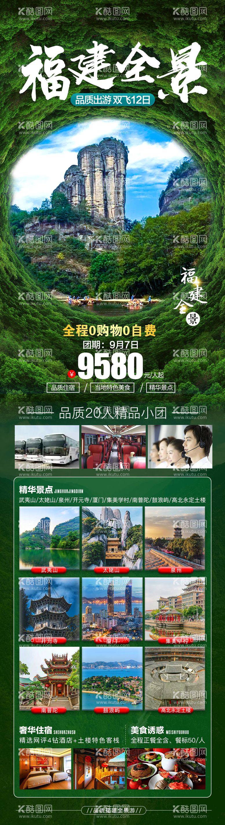 编号：85221811270522215822【酷图网】源文件下载-福建全景旅游长图海报