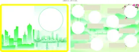 图案手写圆A4运动会