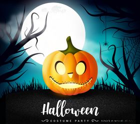 创意万圣节恐怖南瓜头