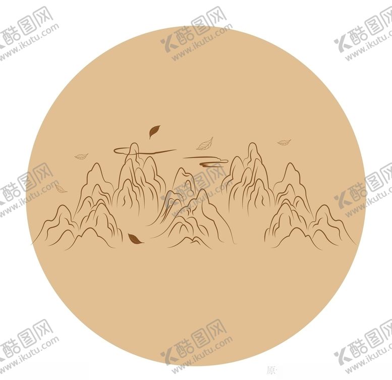 编号：70869007061307379106【酷图网】源文件下载-线条山山插画
