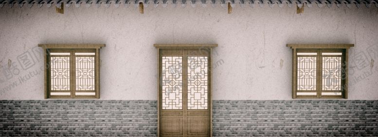 编号：86986410190255101658【酷图网】源文件下载-中国风窗房墙面