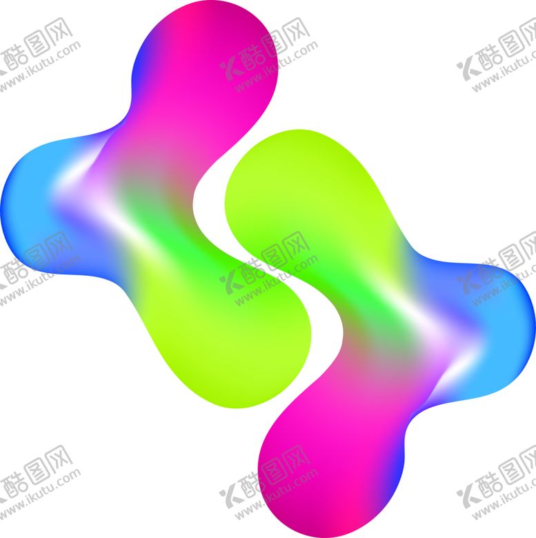 编号：61022312200919413517【酷图网】源文件下载-流体渐变元素