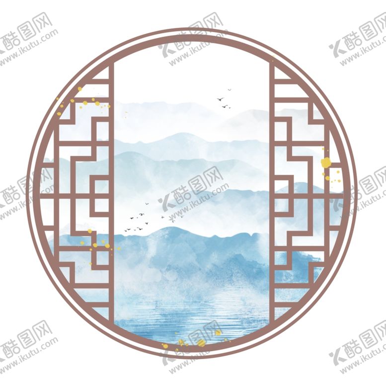 编号：46237007132317313596【酷图网】源文件下载-中式窗格