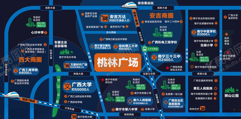 编号：46085609160259314047【酷图网】源文件下载-地产区位图