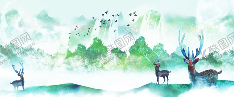 编号：70460009262357518652【酷图网】源文件下载-国画山水画