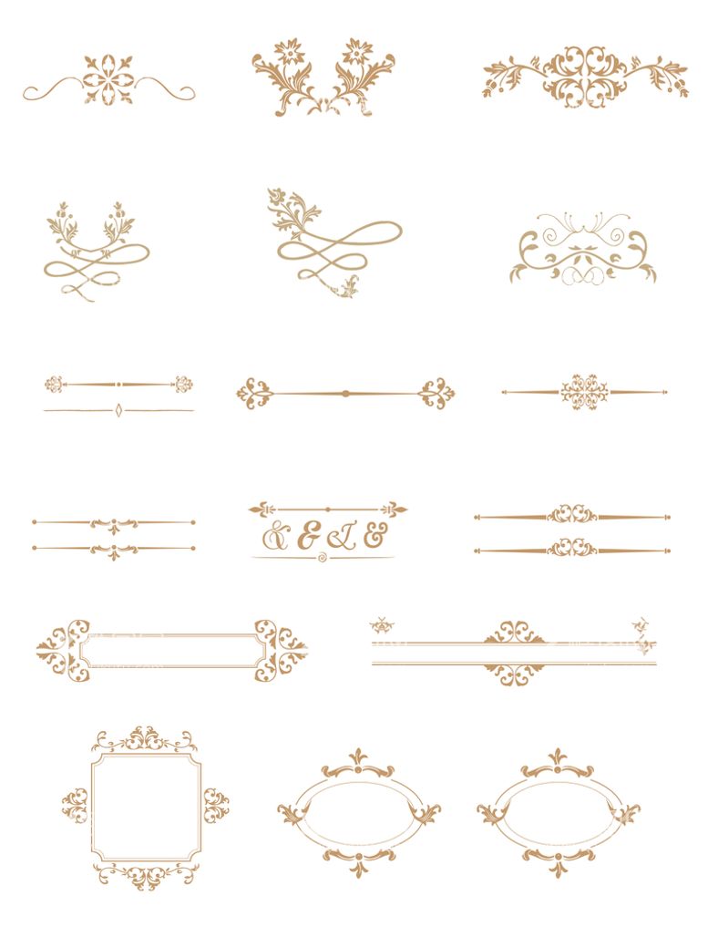 编号：42760509200556188427【酷图网】源文件下载-欧式花纹边框