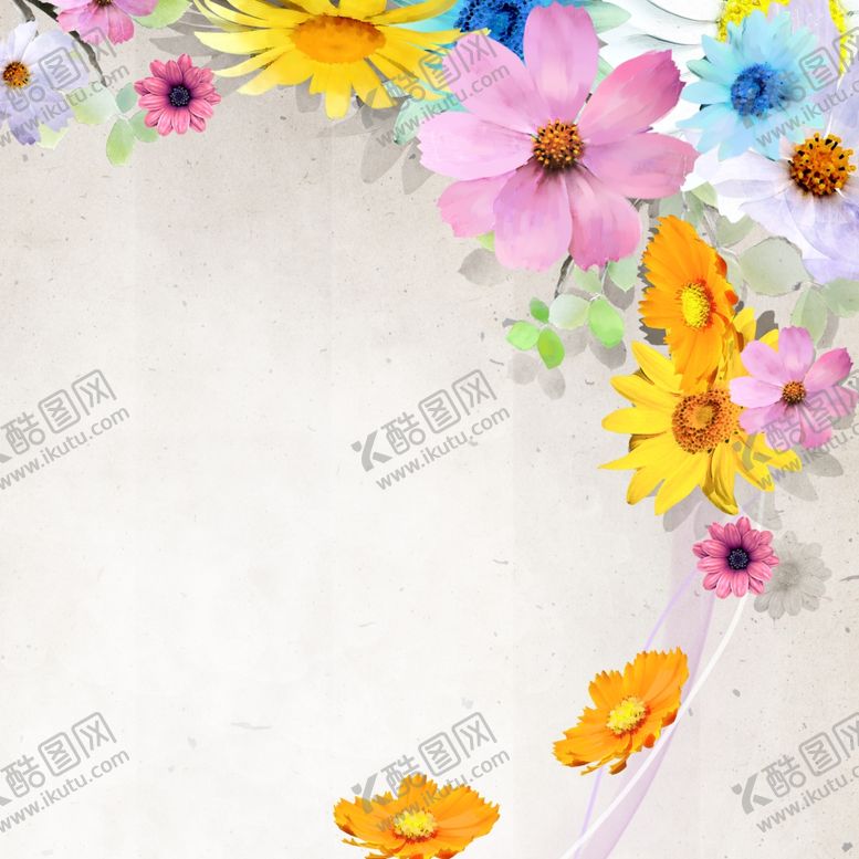 编号：90450311302130123249【酷图网】源文件下载-唯美花朵水彩花卉挂画装饰画