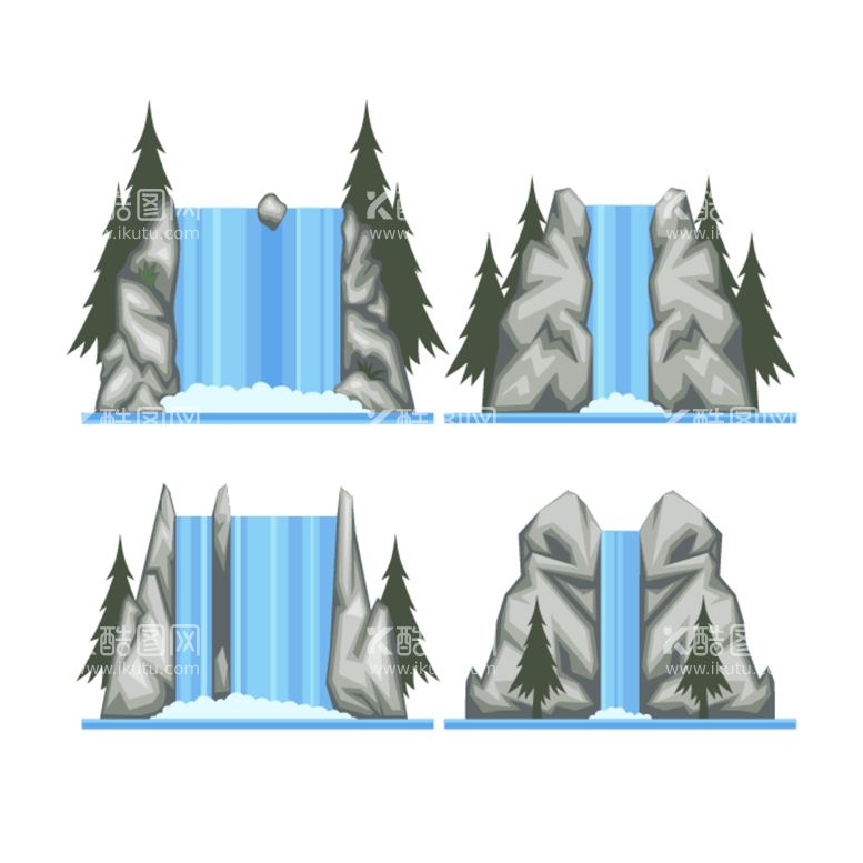 编号：91041512250917322670【酷图网】源文件下载-瀑布 
