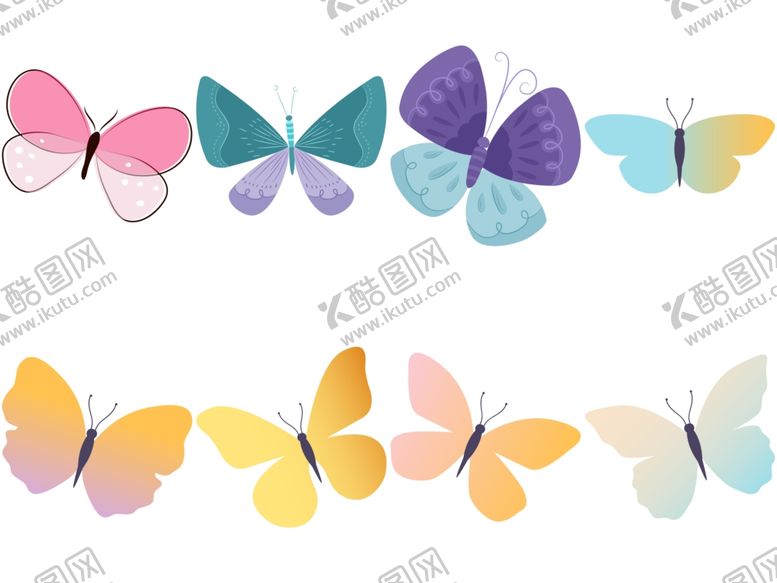 编号：98411710051406398928【酷图网】源文件下载-卡通蝴蝶