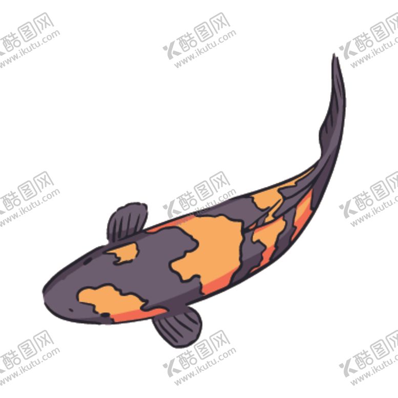 编号：23798306250535196121【酷图网】源文件下载-鲤鱼插画图案