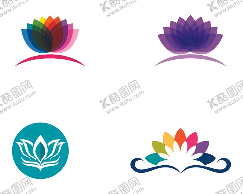 编号：16024910301345279604【酷图网】源文件下载-抽象荷花图标