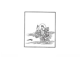 古代人物素材军师威风君王将军