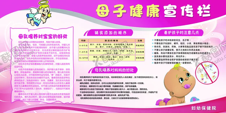 编号：72648109241126008315【酷图网】源文件下载-母子健康宣传栏
