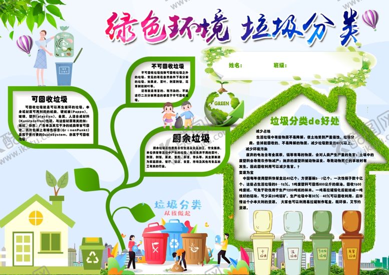 编号：45034109251358311112【酷图网】源文件下载-垃圾分类