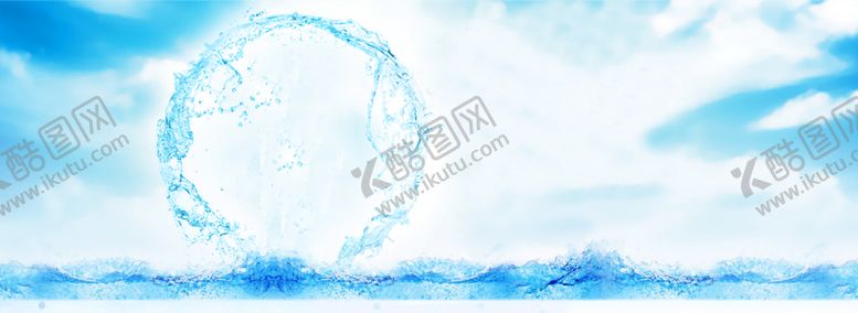 编号：32895707051252277384【酷图网】源文件下载-蓝色水浪水花水圈