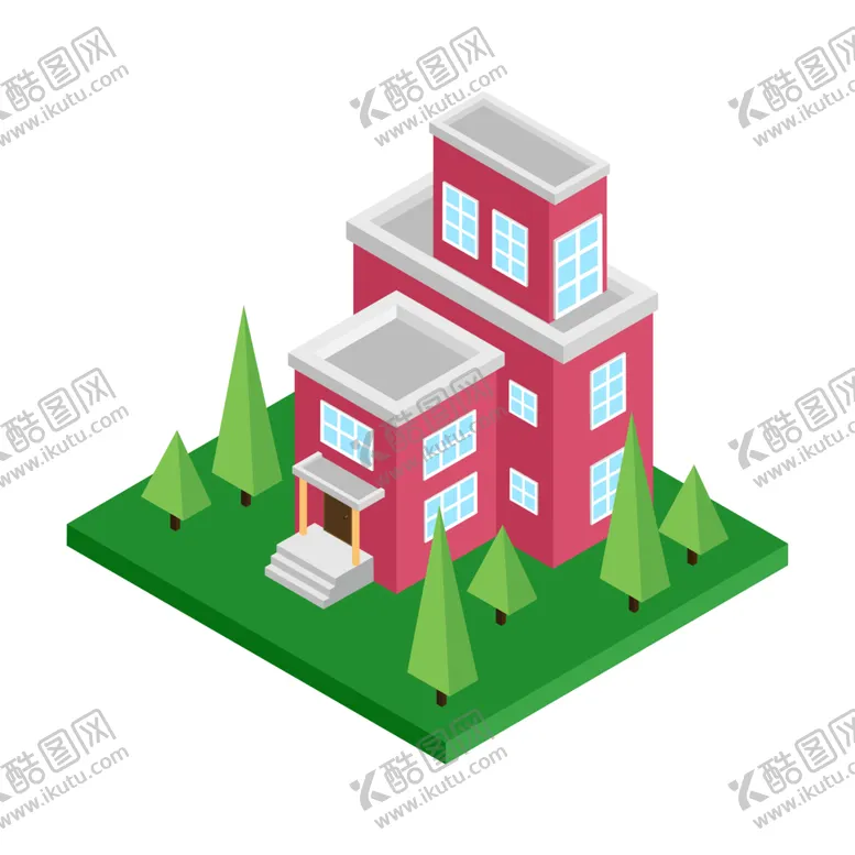 编号：74818112160212303107【酷图网】源文件下载-房子绿地