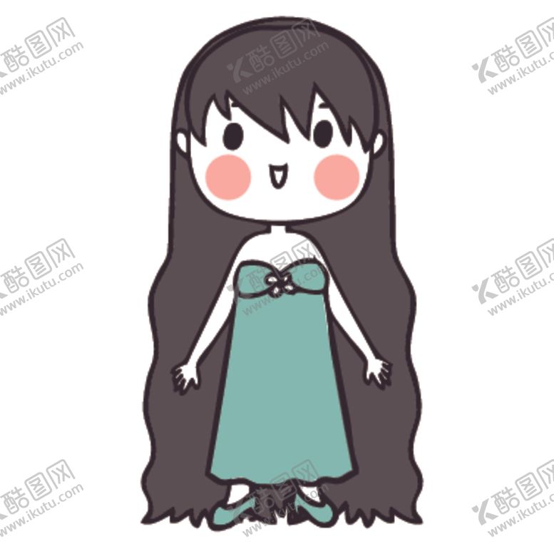 编号：61105510310601553045【酷图网】源文件下载-可爱人物形象插画