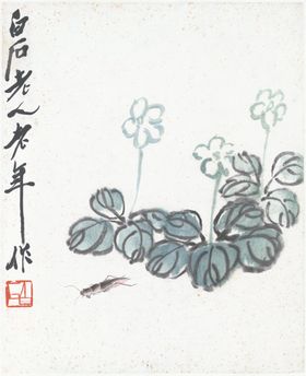 齐白石国画玄关壁水墨山水
