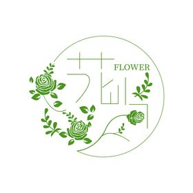 传统花 迎客松 花标 logo